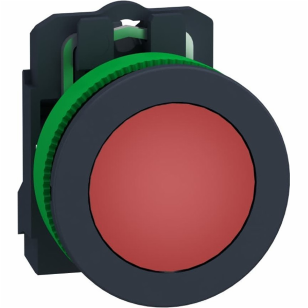 Harmony XB5 Ploché plastové tlačítko. červená fi30 hladká čočka integrovaná LED 230...240 V AC XB5FVM4