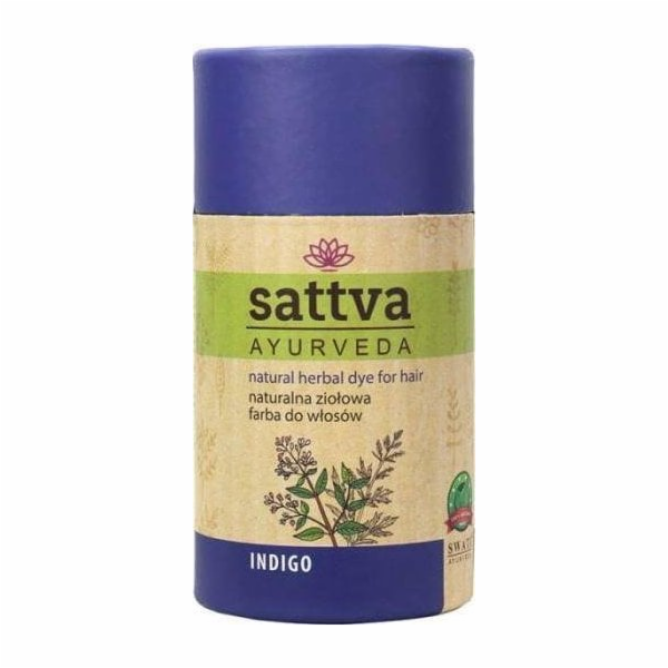 SATTVA_Natural Herbal Dye for Hair přírodní bylinná barva na vlasy Indigo 150g