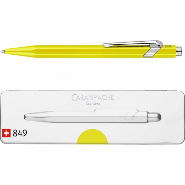 Caran d`Arche CARAN D'ACHE 849 Pop Line Fluo kuličkové pero, M, v krabici, žluté