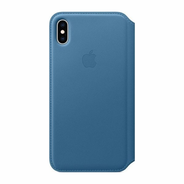 Kožená folie Apple iPhone XS Max - Šedomodrá-MRX52ZM/A