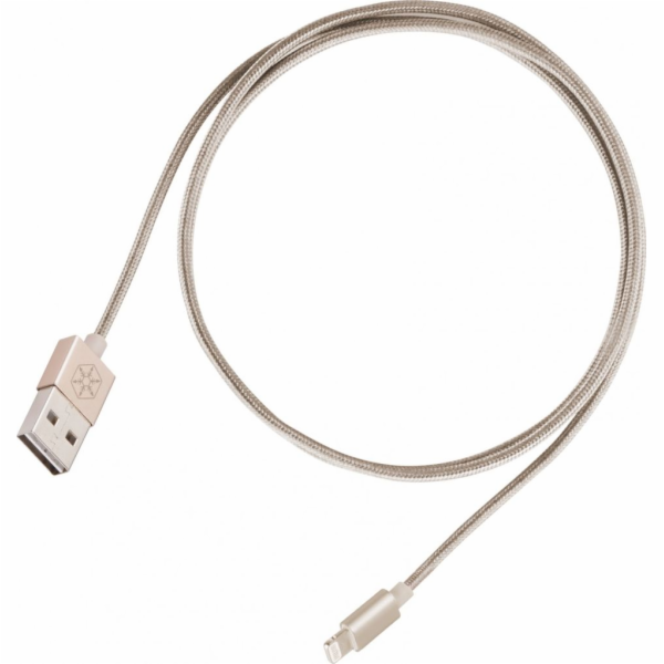 SilverStone USB-A – Lightning USB kabel 1 m zlatý (52016)