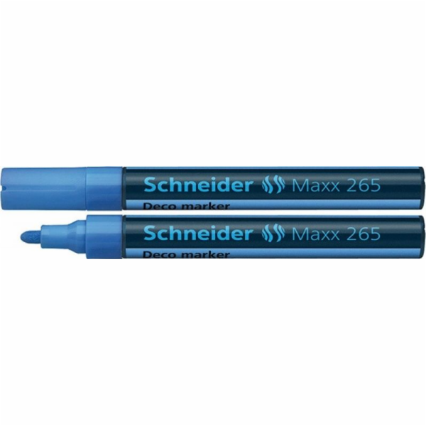 Schneider SCHNEIDER Maxx 265 Deco křídový popisovač, kulatý, 2-3mm, přívěsek, světle modrý