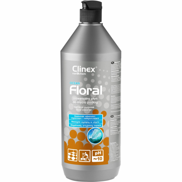 Clinex Universal liquid CLINEX Floral Ocean 1L 77-890, na čištění podlah