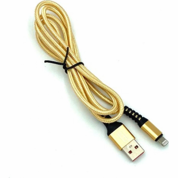 Denmen USB-A – Lightning kabel 1 m zlatý (29359)