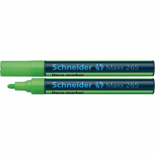 Schneider SCHNEIDER Maxx 265 Deco křídový popisovač, kulatý, 2-3mm, přívěsek, světle zelený