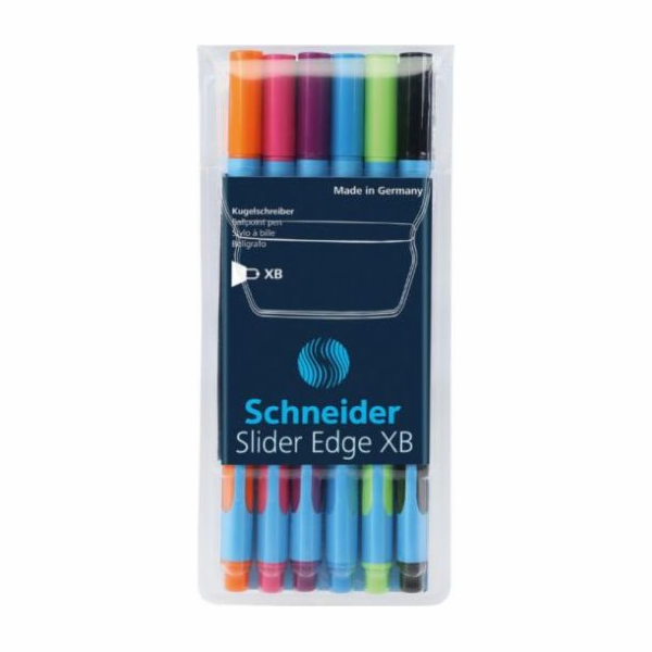 Kuličkové pero Schneider Slider Edge XB, 6 barev