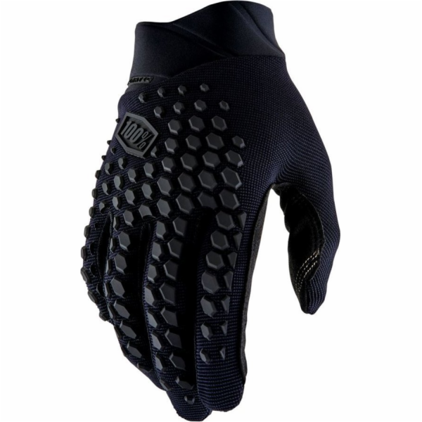 100% rukavice 100% GEOMATIC rukavice Black/Charcoal - L (délka ruky 193-200 mm) (NOVINKA 2022)