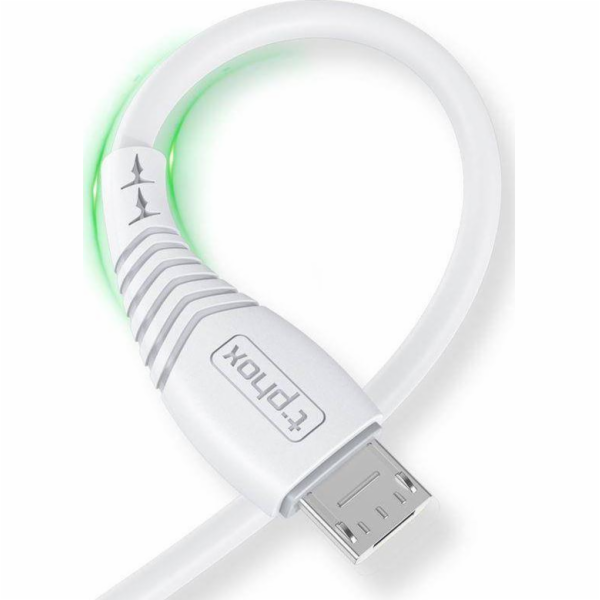 T-Phox USB-A - microUSB USB kabel 1,2 m Bílý