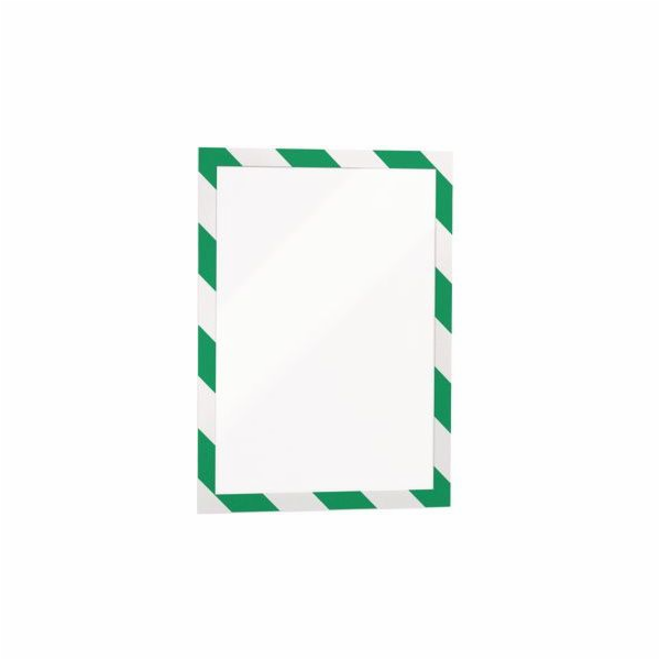 Odolný samolepicí rámeček DURAFRAME SECURITY zeleno-bílý A4, 2 kusy (DUR941)