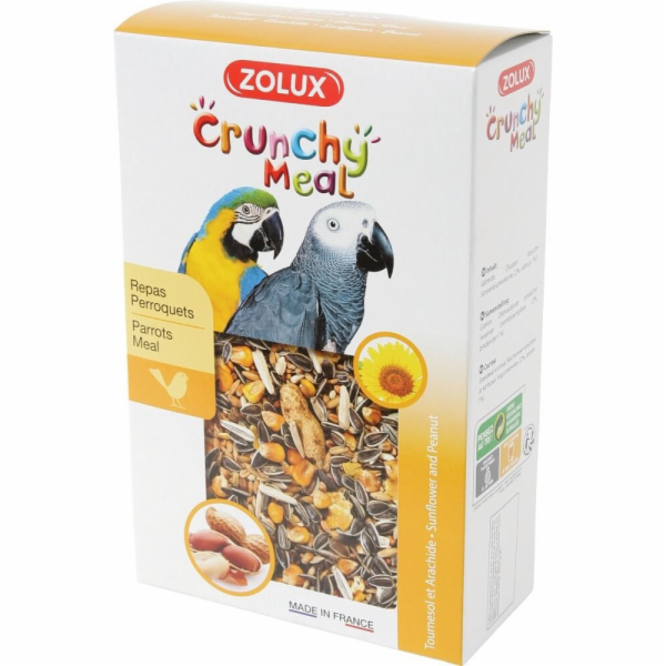 Zolux CRUNCHY MEAL krmivo pro velké papoušky 600g