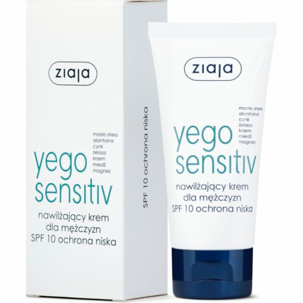 Ziaja ZIAJA_Yego Sensitiv hydratační krém pro muže SPF 10 s nízkou ochranou 50 ml - 5901887038177