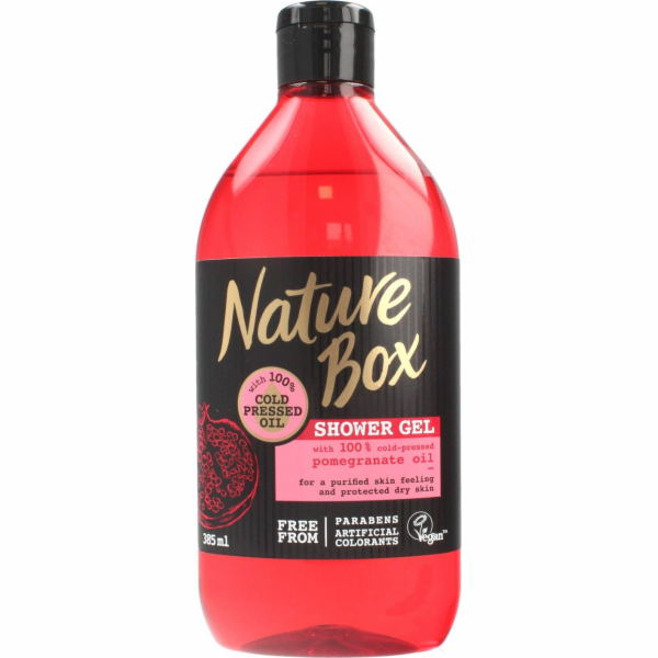 Nature Box sprchový gel s olejem z granátového jablka 385 ml
