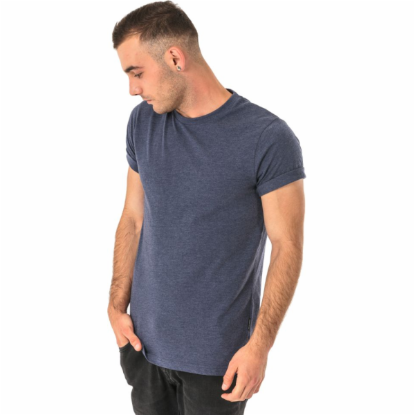 HI-TEC pánské tričko Plain Navy Melange, velikost M