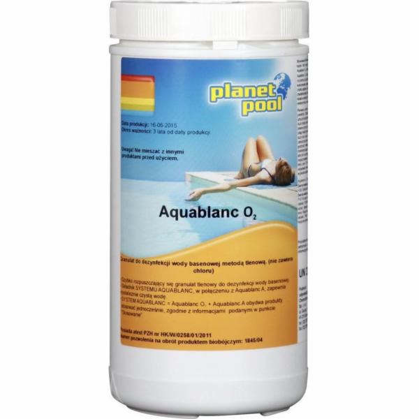 Planet Pool Oxygen granule na dezinfekci vody Aquablanc 1 kg