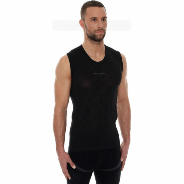 Brubeck pánské triko bez rukávů se základní vrstvou, černé, XXL (SL10100)