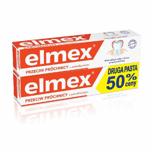 Elmex zubní pasta + druhá za 50 % ceny 2 x 75 ml
