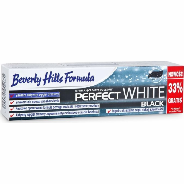 Beverly Hills Formula Perfekt White Black zubní pasta 75+25ml