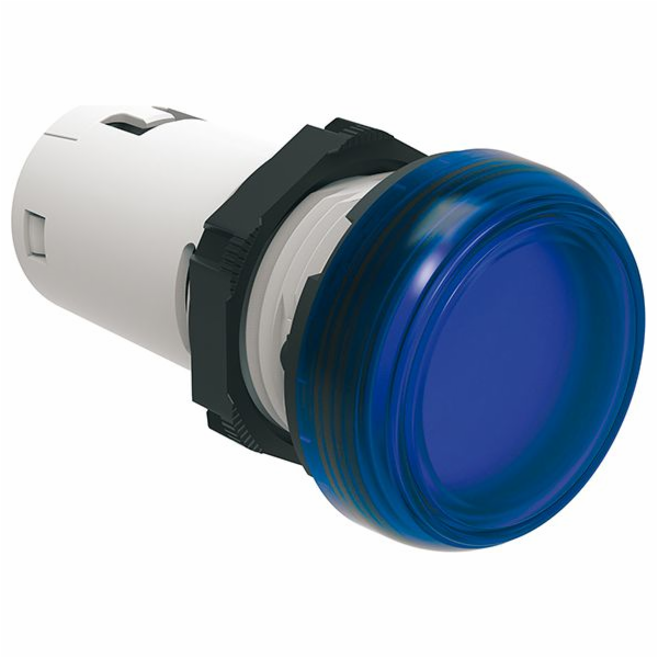 LOVATO elektrická signální LED žárovka, jednodílná, modrá, 230V AC (LPMLM6)