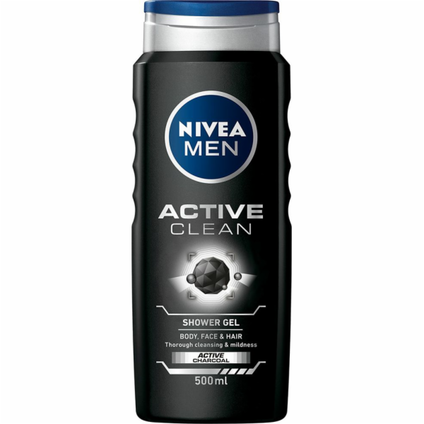 Nivea Active Clean sprchový gel 3v1 500ml