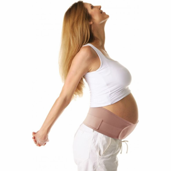 Těhotenský pás TOROS-GROUP, béžový, velikost 3