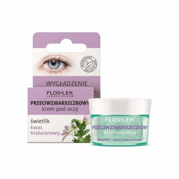 FLOSLEK Oční krém Oční péče Eyebright - Kyselina hyaluronová proti vráskám 15ml