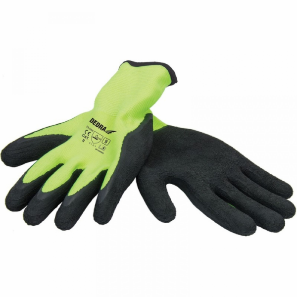 Dedra Ochranné rukavice potažené latexovou pěnou velikost 9 (BH1007R09)