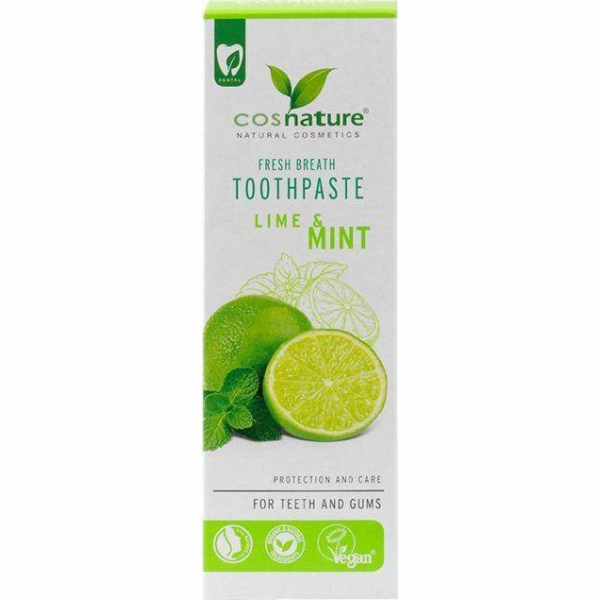 Cosnature Fresh Breath Toothpaste přírodní zubní pasta s příchutí limetky a máty 75ml