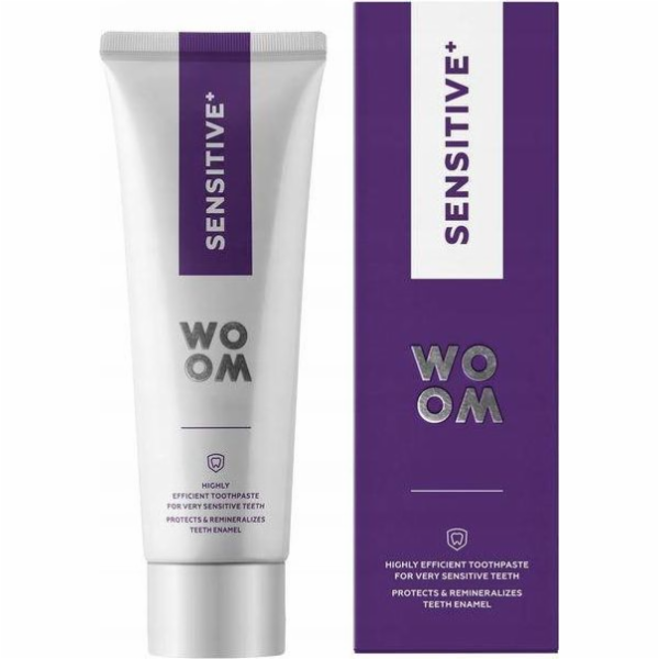 Woom Woom Sensitive+ jemná zubní pasta pro citlivé zuby 75ml