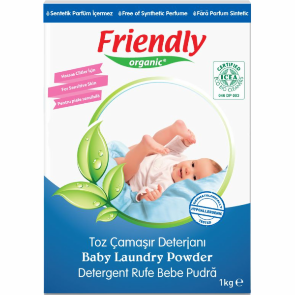 Friendly Organický prací prášek na dětské prádlo, 1kg (FRO01598)