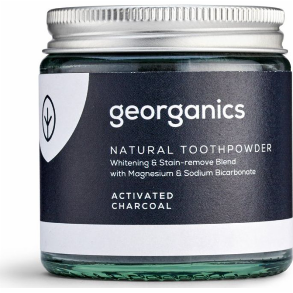 Georganics Georganics, prášek na čištění zubů, aktivní uhlí, 60 ml