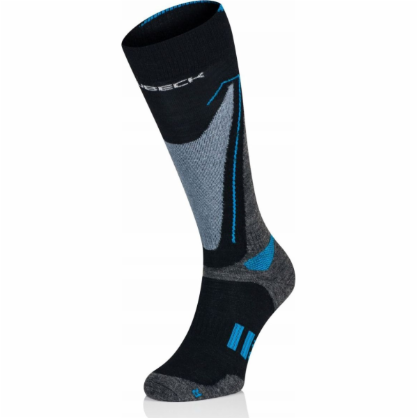Brubeck BSN002/M Pánské ponožky Snow Force Světle šedá/modrá L/42-44