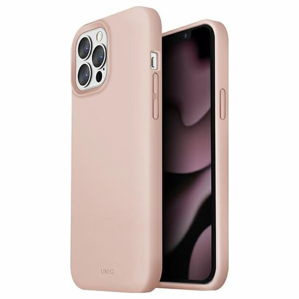 Pouzdro Uniq UNIQ Lino Apple iPhone 13 Pro růžové/růžová tvářenka