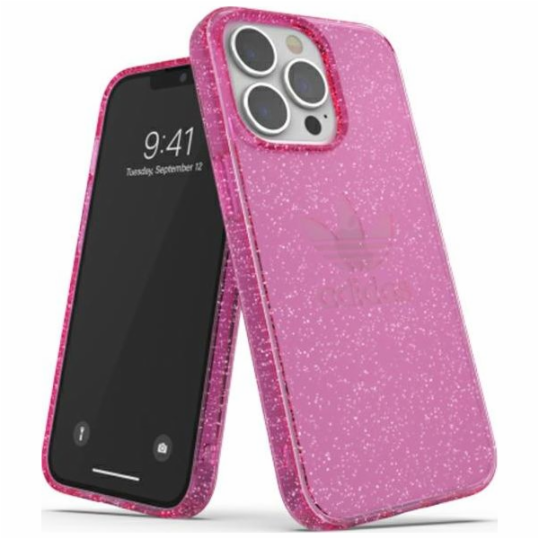 Adidas Adidas OR ochranné pouzdro pro iPhone 13 Pro / 13 6.1 Clear Case Glitter pink/pink 47121