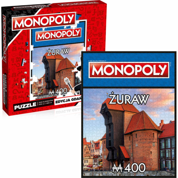 Vítězné pohyby Puzzle 1000 Monopoly Gdaňský jeřáb