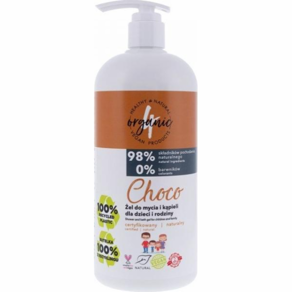 4organic 4ORGANIC_Choco přírodní mycí a koupelový gel pro děti a rodiny 1000ml