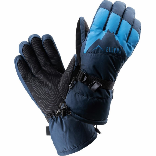 Elbrus Elbrus Maiko pánské lyžařské rukavice, černo-modré, velikost S/M