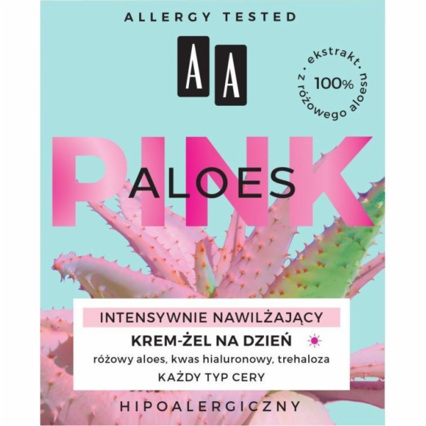 AA AA_Pink intenzivně hydratační denní krém-gel pro všechny typy pleti Aloe 50ml