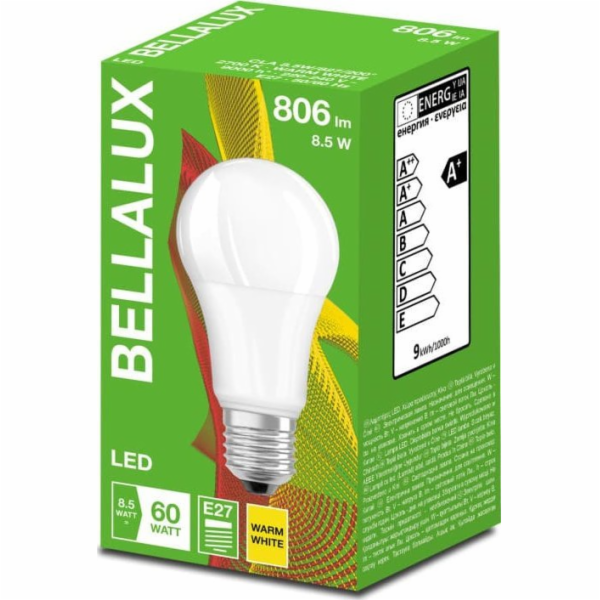 Bellalux LED žárovka E27 8,5W ECO CL A FR 60 827 nestmívací 806lm 2700K 4058075484917