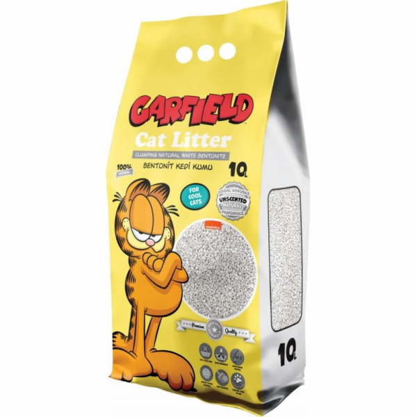 GARFIELD Stelivo pro kočky Garfield, bentonitové stelivo pro kočky, přírodní 10L