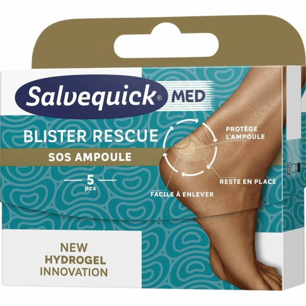 Salvequick SALVEQUICK_Blister Rescue 360 Protective Care náplasti na puchýře na patách 5 ks.