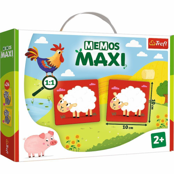 Hra Trefl Memos Maxi Zvířátka na farmě Trefl 02266