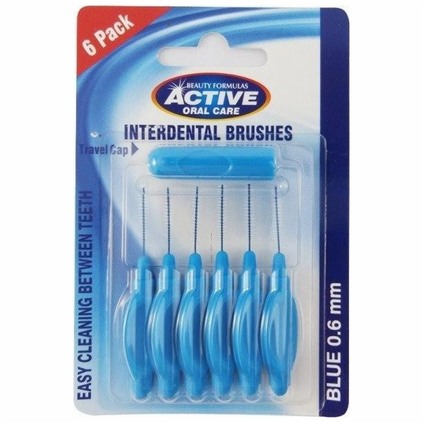 Active Oral Care ACTIVE ORAL CARE_Interdental Brushes mezizubní čističe 0,60 mm 6 ks.