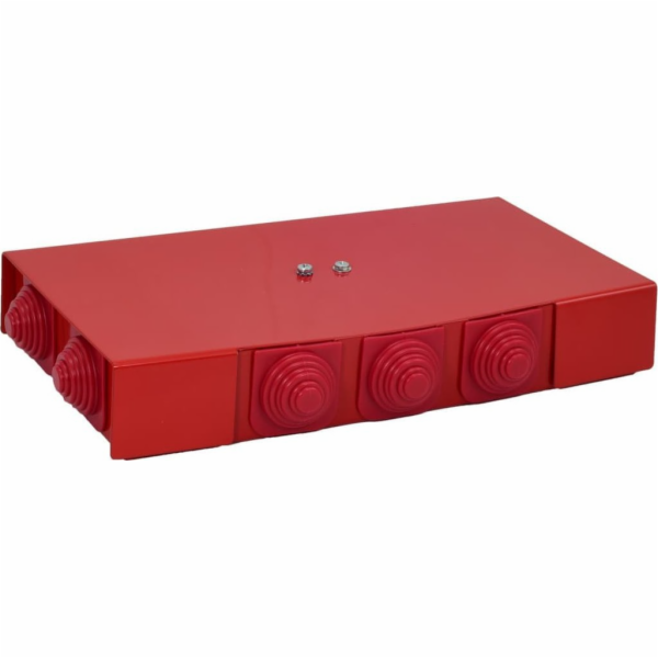 PIP-2AN B2x3x4 obdélníková protipožární krabice, E90, s pojistkou 0,375A, rozměry 88x30x166mm, červená 84622606