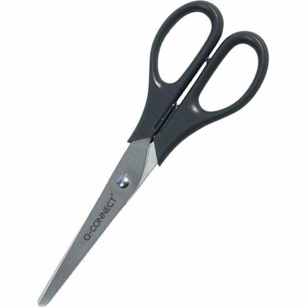 Kancelářské nůžky Q-Connect, klasické, 18 cm, černé