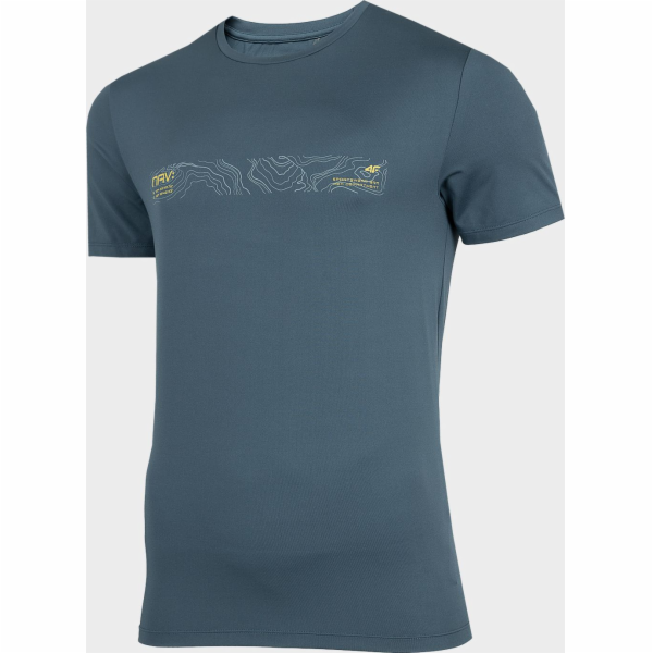 4f Pánské tričko H4Z22-TSM019 Námořnická modrá rS