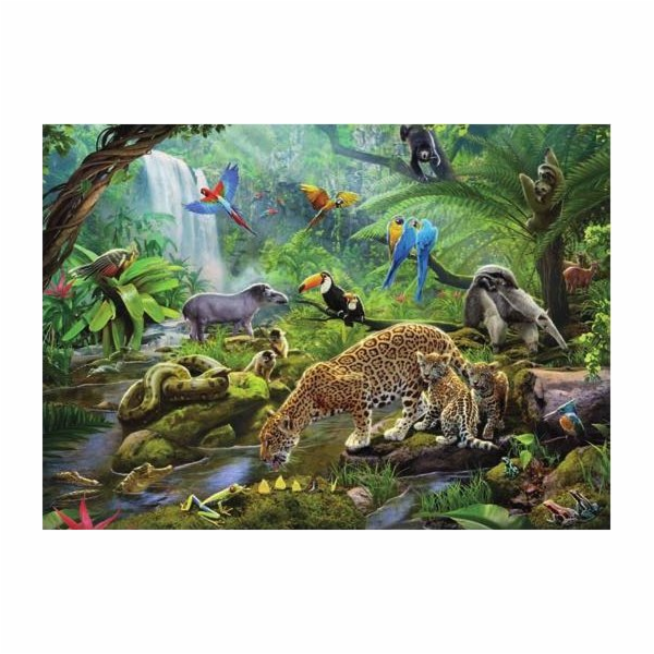 Puzzle 60 dílků Zvířátka z tropického lesa. 051663 Ravensburger
