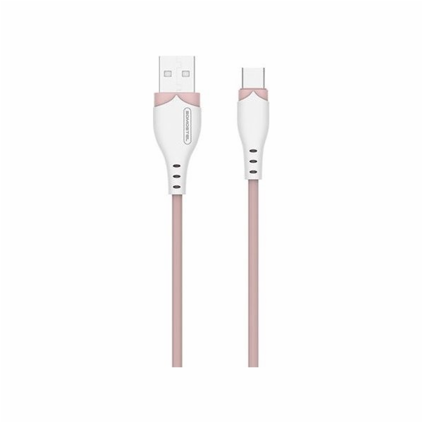 Somostel USB-A - USB-C USB kabel 1,2 m růžový (28263)