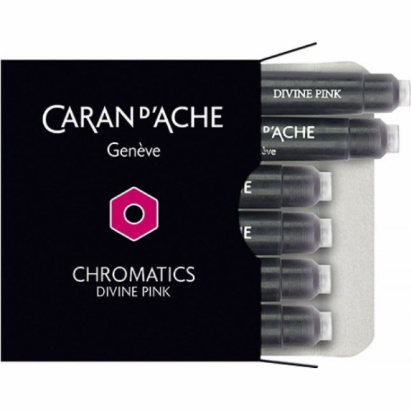 Caran d`Arche Chromatics růžové inkoustové kazety, 6 kusů