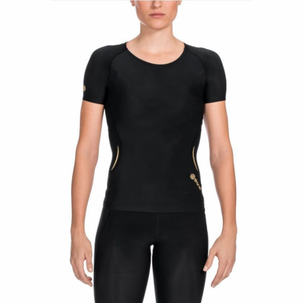 Skins dámské tričko A400 s krátkým rukávem, černé, velikost S (ZB9933004)