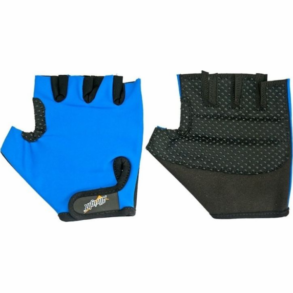 Sportovní cyklistické rukavice Allright Lycra, modré, velikost XS